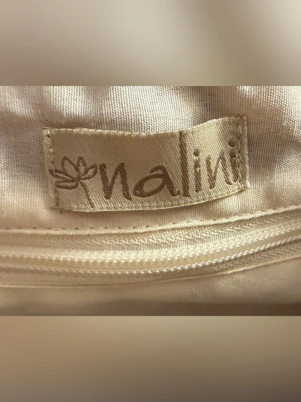 Nalini striped/floral made in India tote.